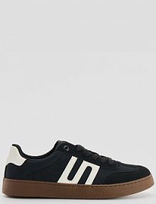 Sneakersy w stylu retro z imitacji zamszu House czarne damskie 345HB-99X