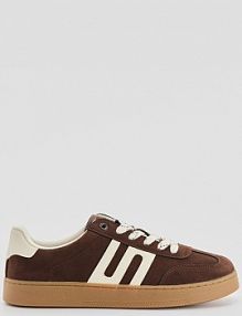 Sneakersy w stylu retro z imitacji skóry House brązowe damskie 347HB-88X