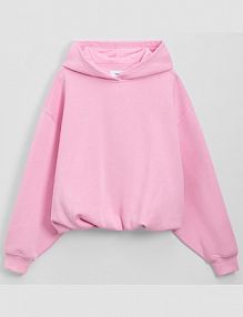 Różowa bluza bombka z kapturem House fioletowa damska 356GE-40X