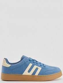 Sneakersy w stylu retro z imitacji zamszu House niebieskie damskie 356HB-55X