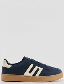 Sneakersy w stylu retro z imitacji zamszu House granatowe damskie 360HB-59X