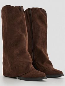 Kowbojki z imitacji zamszu House brązowe 384HB-88X