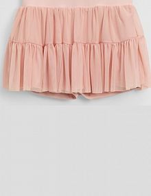 Jasno spódnica mini z falbanką House różowa 415GE-03X