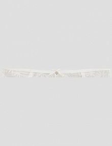 Koronkowe figi z kokardką i złotym detalem House białe 534HI-00X