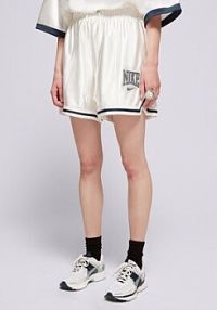 Szorty sportowe Nike beżowe W Nsw Street 6" Satin Gx Shrt