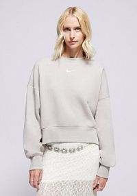 Bluza Nike szara damska W Nsw Phnx Flc Oos Crew