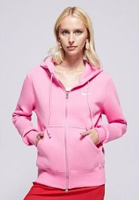 Bluza z kapturem Nike różowa damska W Nsw Phnx Flc Std F Hdy