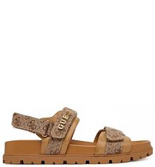 Sandały Guess brązowe damskie