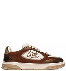 Sneakersy KARL LAGERFELD brązowe damskie
