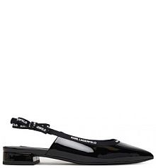 Baleriny KARL LAGERFELD czarne