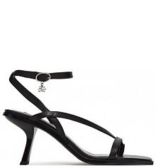 Sandały na obcasie KARL LAGERFELD czarne