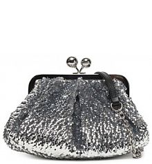 Torebka wieczorowa Weekend Max Mara srebrna