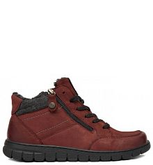 Botki Go Soft bordowy damskie