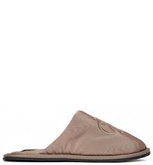 Kapcie Calvin Klein Jeans beżowe damskie