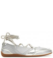Baleriny KARL LAGERFELD srebrne
