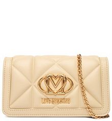 Torebka wieczorowa LOVE MOSCHINO beżowa