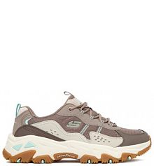 Sneakersy Skechers brązowe damskie