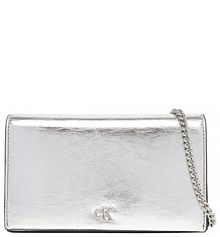 Torebka wieczorowa Calvin Klein srebrna