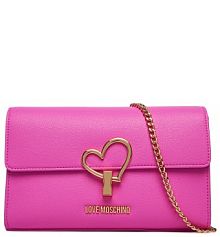 Torebka wieczorowa LOVE MOSCHINO różowa