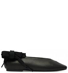 Baleriny Tommy Jeans czarne