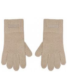 Rękawiczki Calvin Klein beżowe damskie