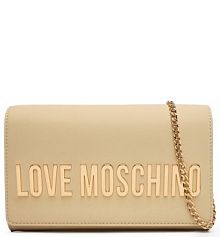 Torebka wieczorowa LOVE MOSCHINO beżowa