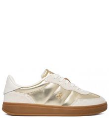 Sneakersy Tommy Hilfiger złote damskie