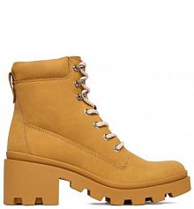 Botki na obcasie DeeZee brązowe