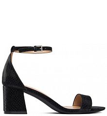 Sandały na obcasie DeeZee czarne