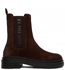 Botki U.S. Polo Assn. brązowe damskie