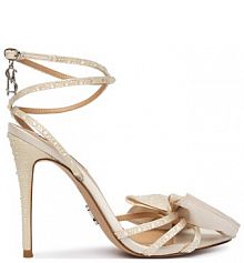 Sandały na obcasie Steve Madden białe