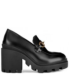 Półbuty na obcasie Badura czarne