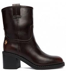 Botki na obcasie U.S. Polo Assn. brązowe