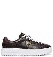 Sneakersy Guess brązowe damskie