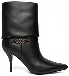 Botki na obcasie Guess czarne