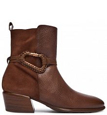 Botki na obcasie Hispanitas brązowe