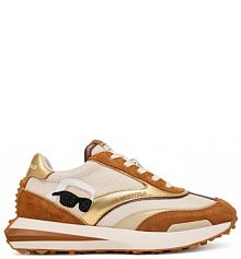 Sneakersy KARL LAGERFELD brązowe damskie