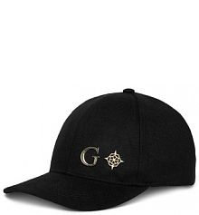 Czapka z daszkiem Guess czarna damska