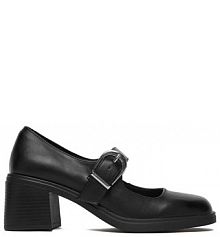 Półbuty na obcasie JENNY czarne