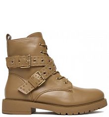 Botki DeeZee beżowe damskie