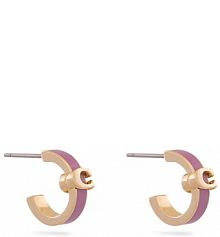 Kolczyki Coach różowe