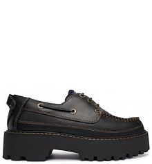 Półbuty Tommy Jeans czarne damskie