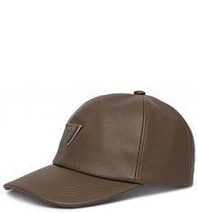 Czapka z daszkiem Guess brązowa damska