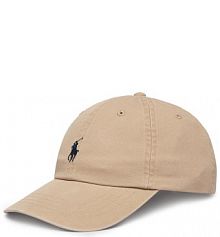 Czapka z daszkiem Polo Ralph Lauren beżowa damska