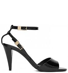 Sandały na obcasie Tommy Hilfiger czarne