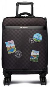 Walizka KARL LAGERFELD brązowa