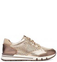 Sneakersy Caprice złote damskie