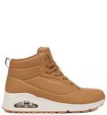 Sneakersy Skechers brązowe damskie