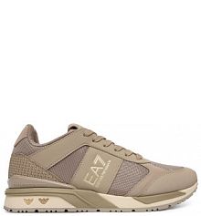 Sneakersy EA7 Emporio Armani brązowe damskie