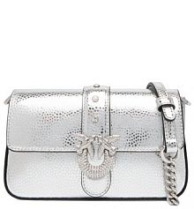 Torebka listonoszka PINKO srebrna